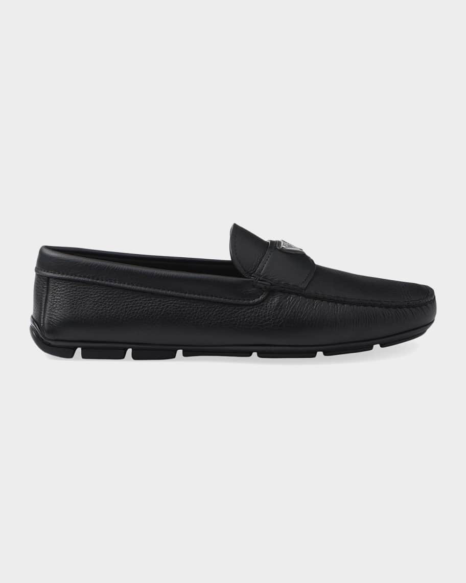Prada Men's Leather Driving Shoes | Neiman Marcus