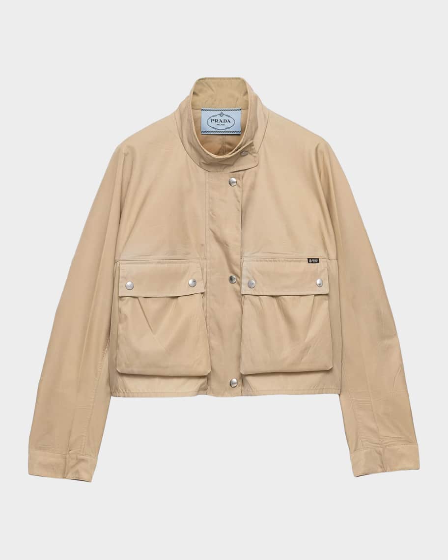 Prada Washed Re-Nylon Jacket | Neiman Marcus