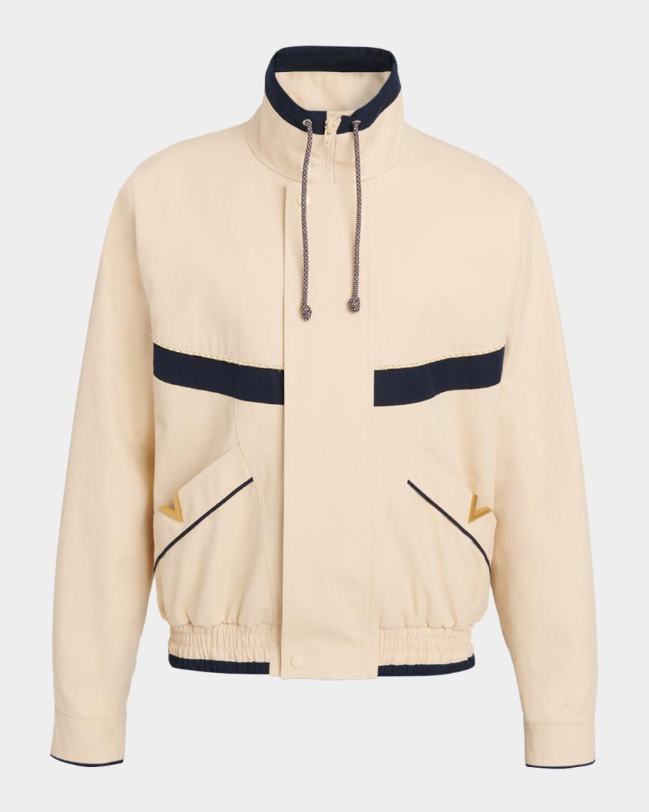 Valentino Garavani Men's Giubbino VGold Twill Blouson | Neiman Marcus