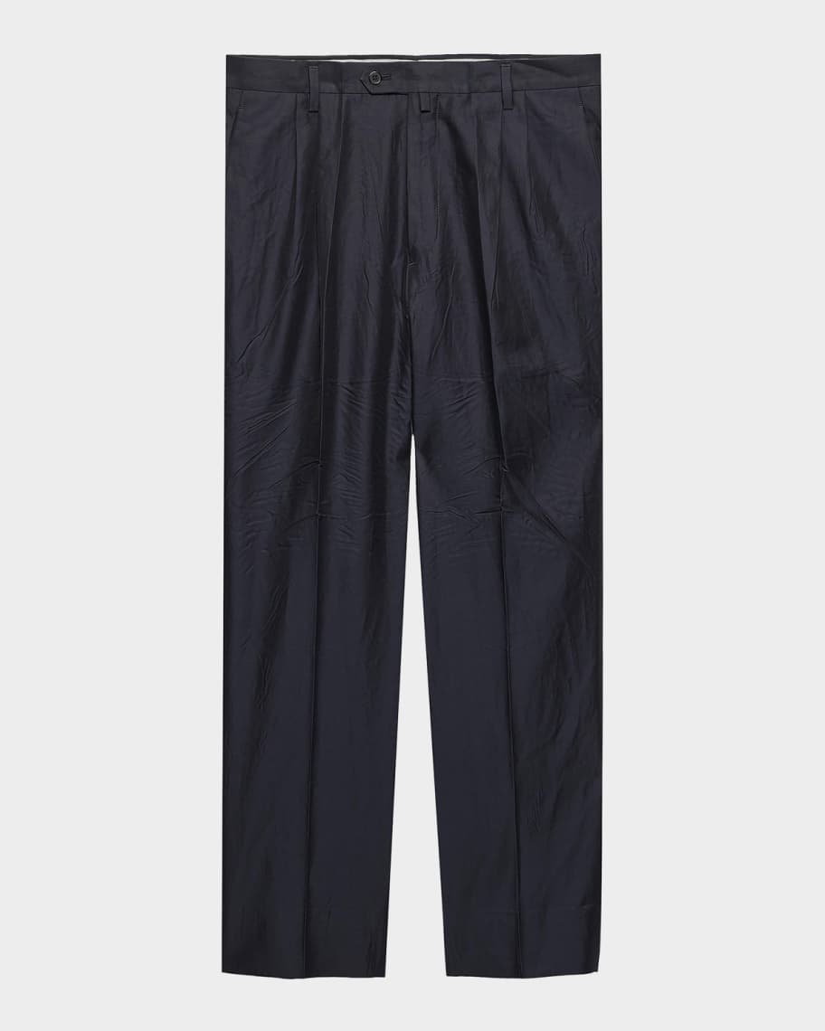 パンツ PRADA 23AW Cotton and Silk pants Prada Men's Cotton and Silk Pants | Neiman Marcus