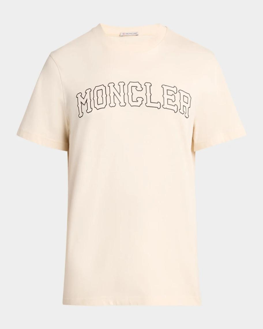 Moncler Men's Logo Cotton T-Shirt | Neiman Marcus