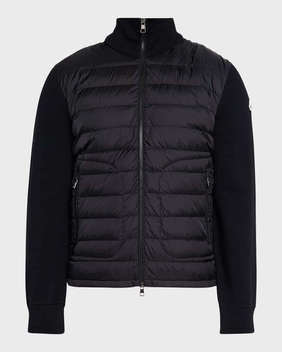 Moncler Men's Mock Turtleneck Jacket | Neiman Marcus