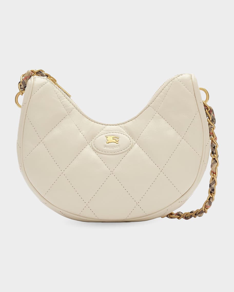 Burberry Horseshoe Chain Quilted Leather Shoulder Bag | Neiman Marcus