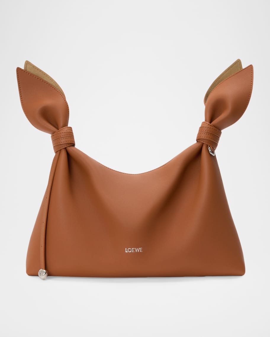 LOEWE Scarf Medium Knotted Leather Shoulder Bag | Neiman Marcus