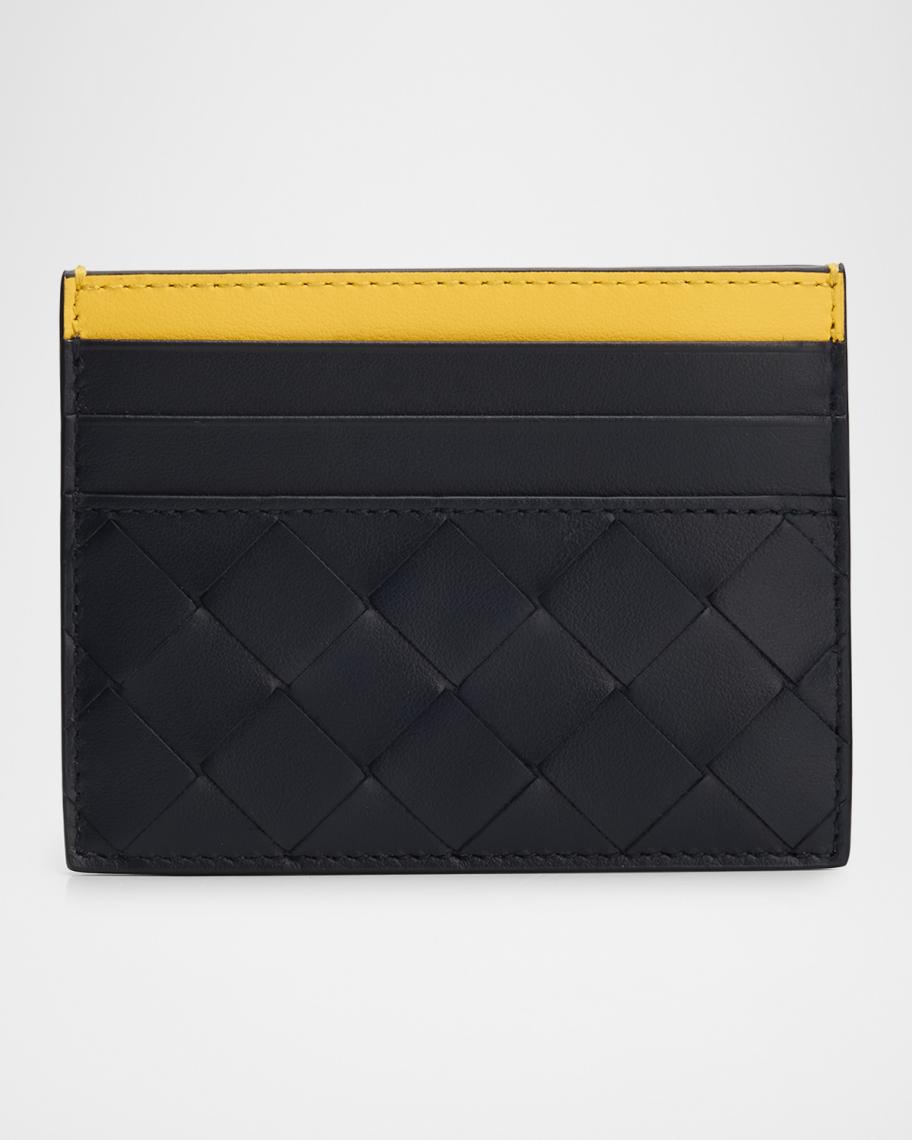Bottega Veneta Men's Colorblock Leather Card Holder | Neiman Marcus