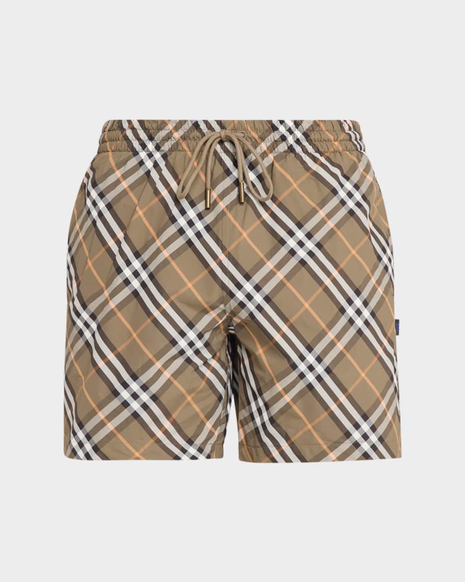 Burberry Men's Signature Check Swim Trunks | Neiman Marcus