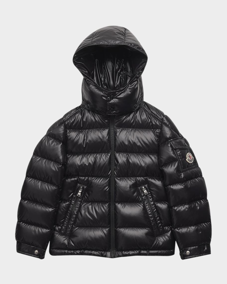 Moncler Boy's New Maya Hooded Down Jacket, Size 8-10 | Neiman Marcus