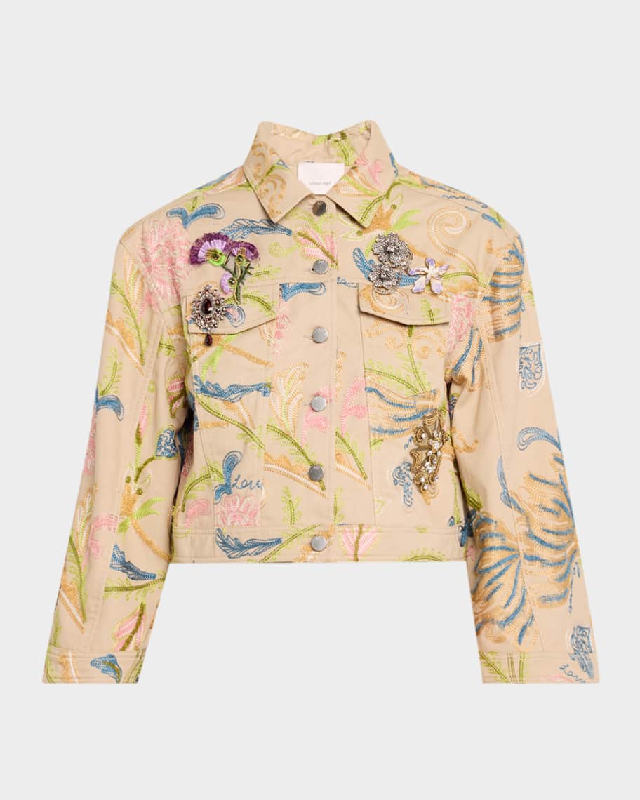 Cinq a Sept Addie Embroidered Jacket | Neiman Marcus