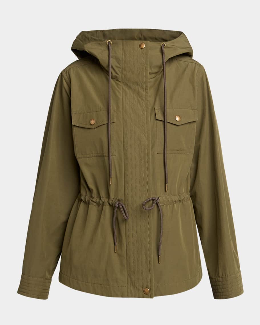 Moncler Genius Serin Hooded Cotton-Blend Parka | Neiman Marcus
