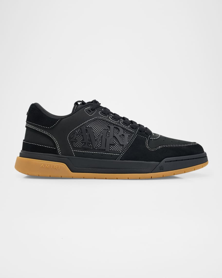 rima　0617 Amiri Logo Leather Low-Top Sneakers | Neiman Marcus