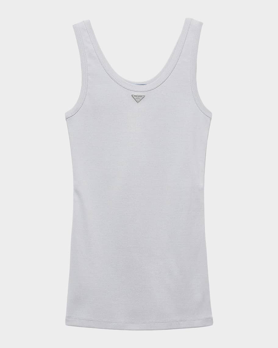 Prada Ribbed Knit Tank Top | Neiman Marcus