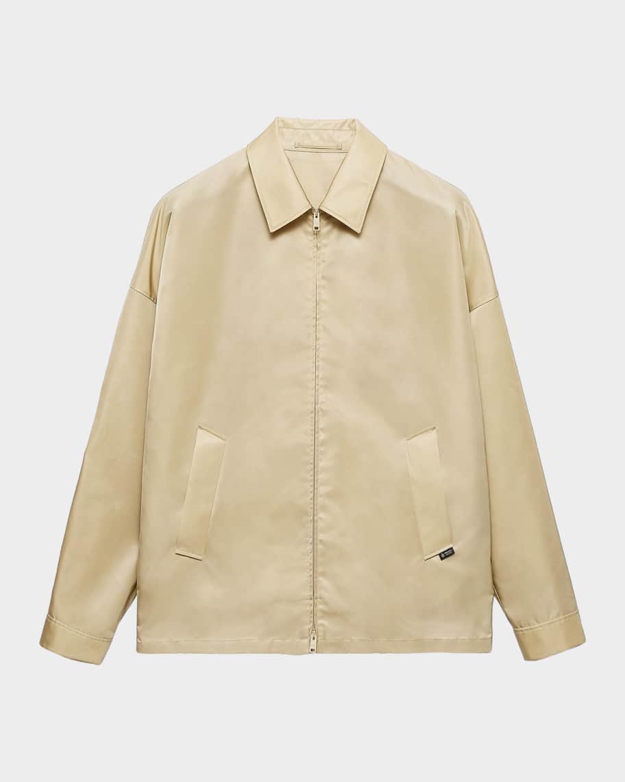 Prada Men's Re-Nylon Zip-Front Jacket | Neiman Marcus