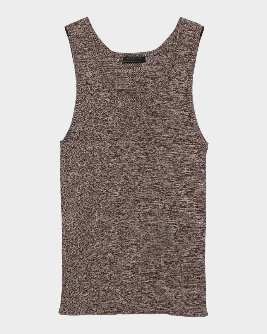 Prada Men's Cotton Knit Tank Top | Neiman Marcus