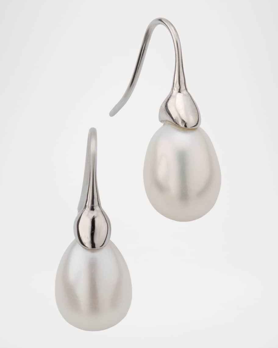 Heaven Mayhem Odette Pearl Earrings, Silver | Neiman Marcus