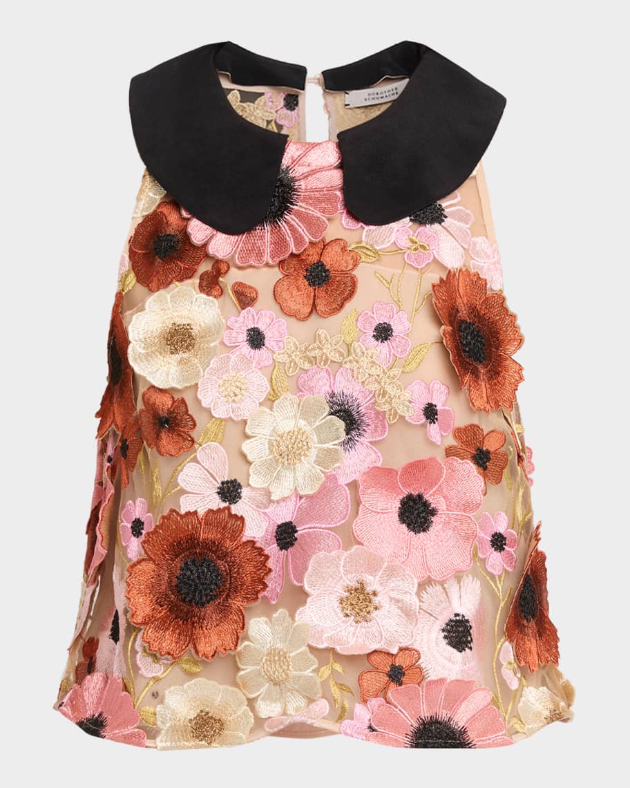 DOROTHEE SCHUMACHER Blooming Meadow Floral Embroidered Top