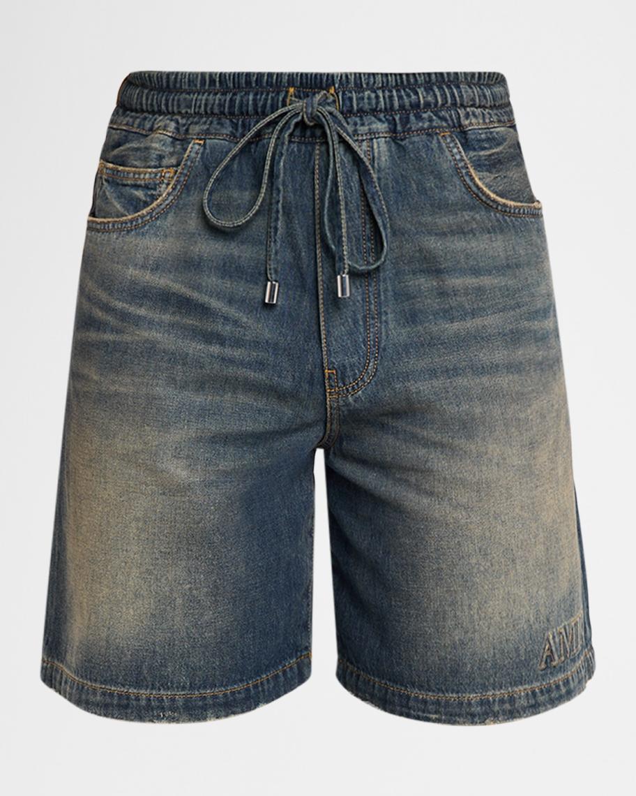 Amiri Men's Denim Drawstring Shorts | Neiman Marcus