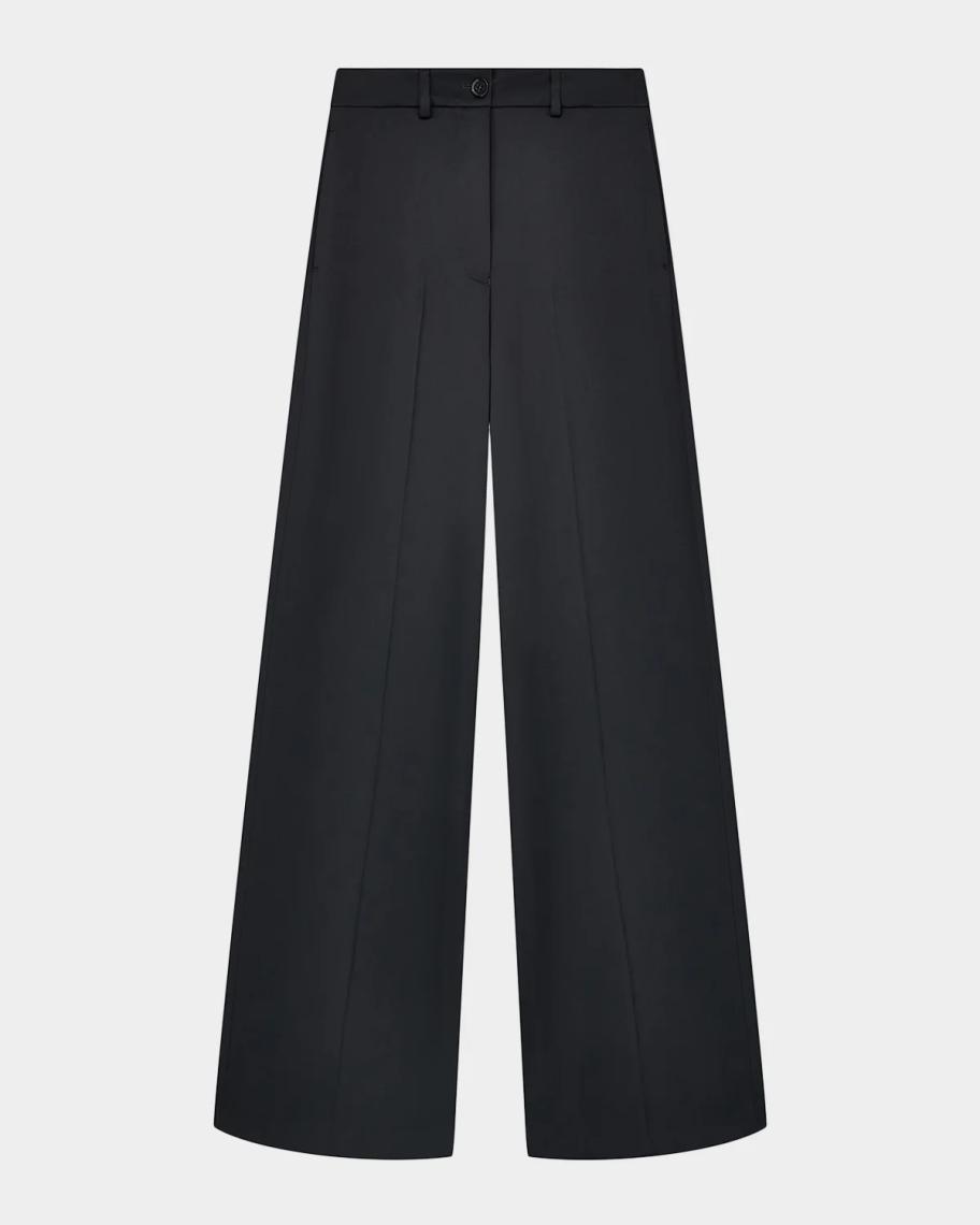 Emporio Armani Wide-Leg Satin Pants | Neiman Marcus