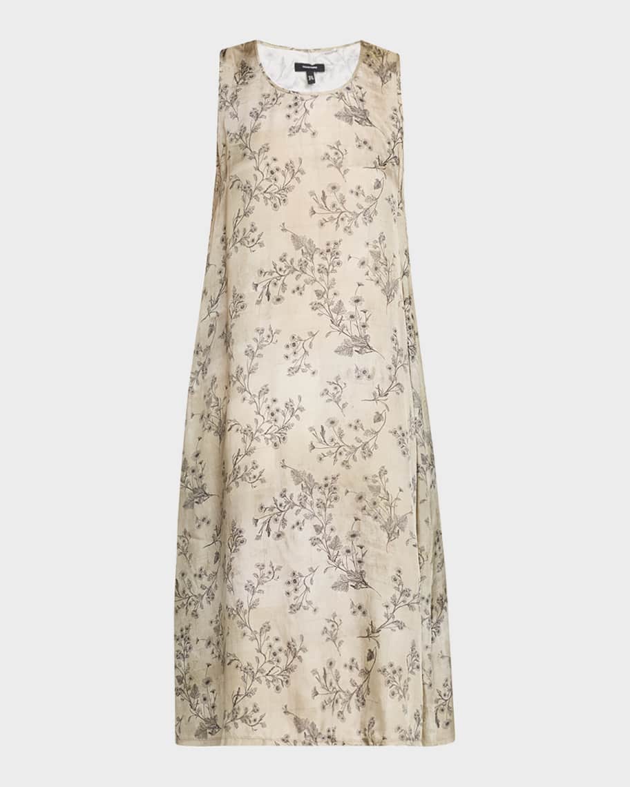r13 shredded relaxed midi dress R13 Beige Shredded Relaxed Midi Dress R13