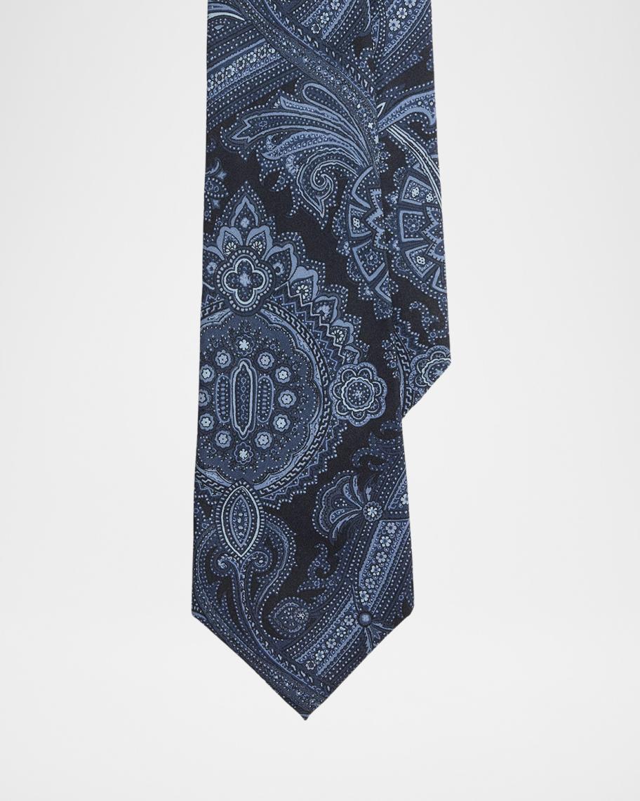 Ralph Lauren Purple Label ペイズリー柄 ネクタイ Ralph Lauren Purple Label Men's Paisley Silk Twill Tie | Neiman Marcus