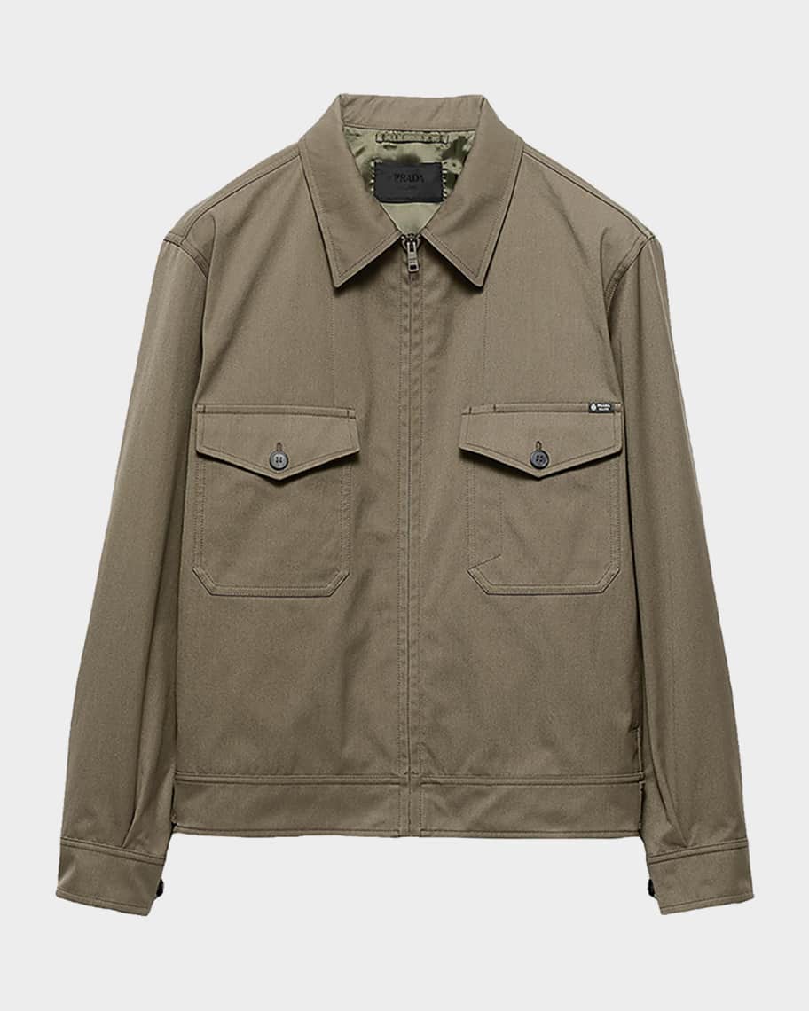 PRADAプラダ24AW LightTechnical FabricJacket Prada Men's Technical Fabric Jacket | Neiman Marcus