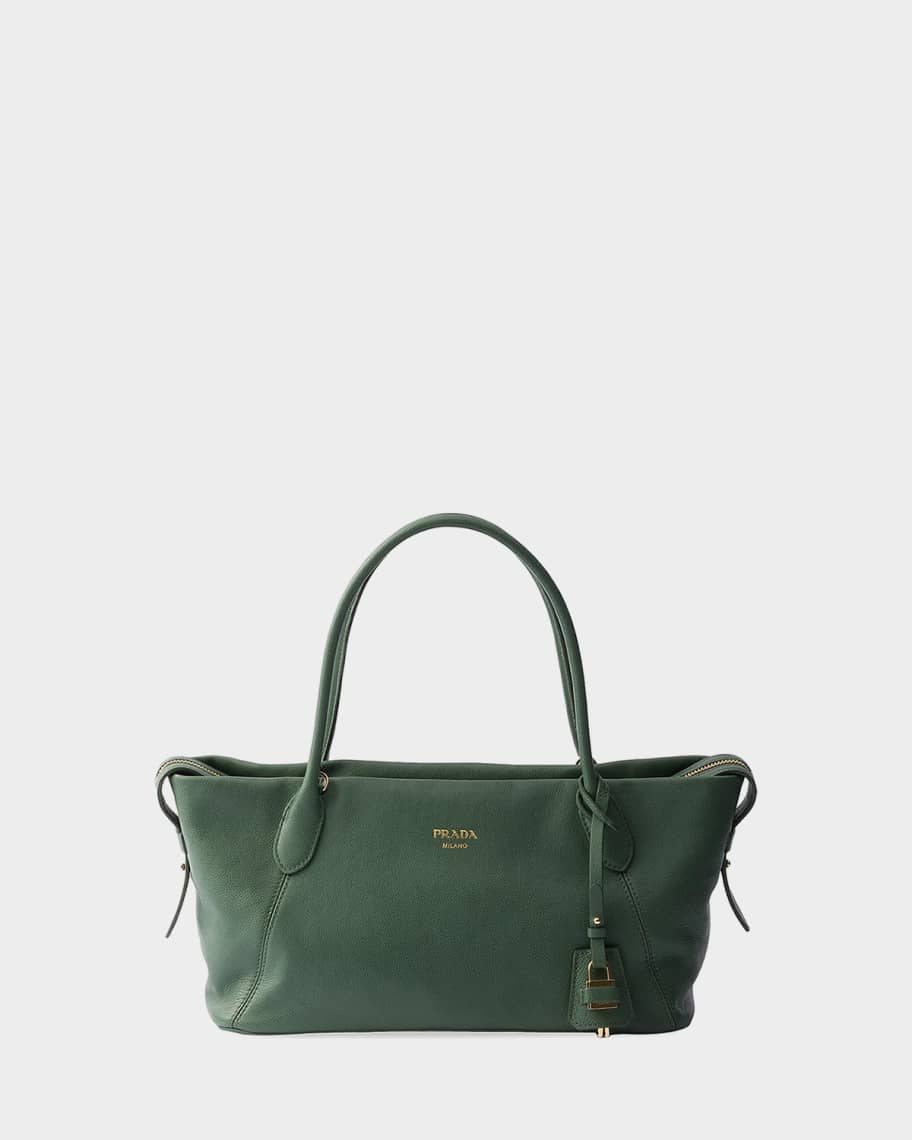 Prada Large Leather Tote Bag | Neiman Marcus
