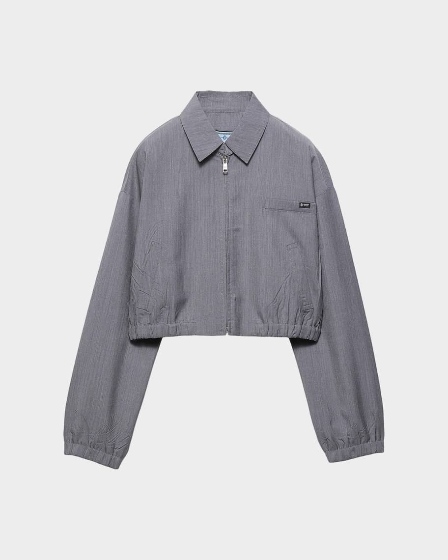 Prada Light Mohair Blouson Jacket | Neiman Marcus