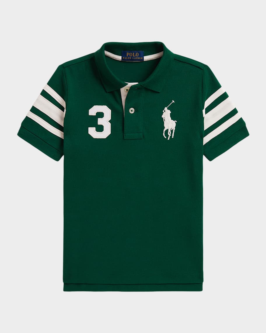 Ralph Lauren Boy's Big Pony Cotton Mesh Polo Shirt, Size 2-7