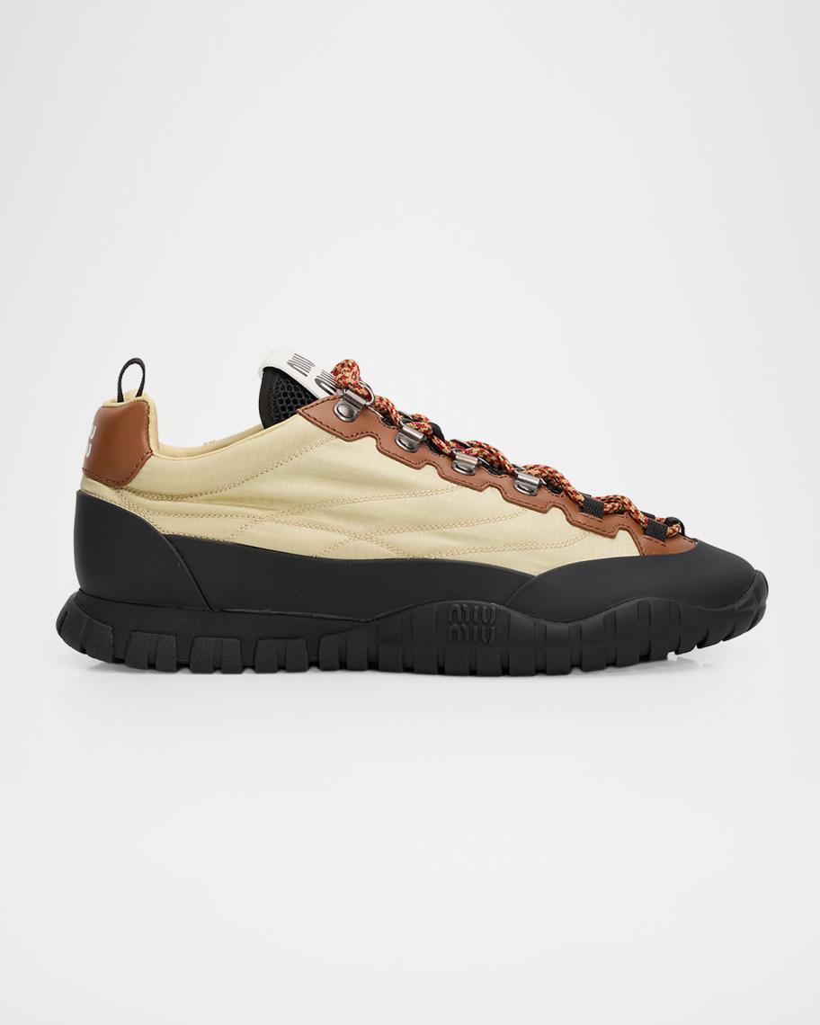 Miu Miu Hiker Low-Top Sneakers | Neiman Marcus
