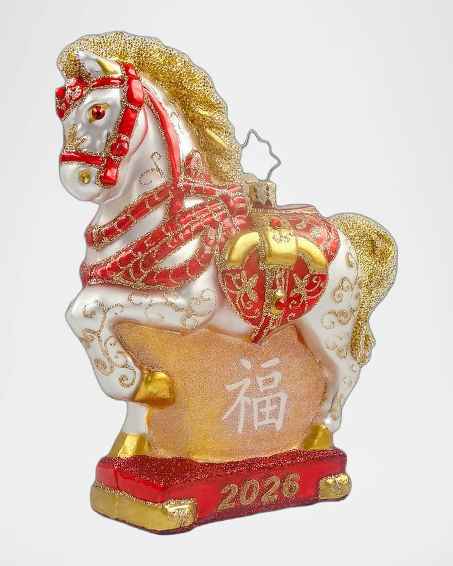 WONDERDECOR 馬と子馬のオーナメント 2026 Christopher Radko 2026 Year of the Christmas Ornament | Neiman Marcus