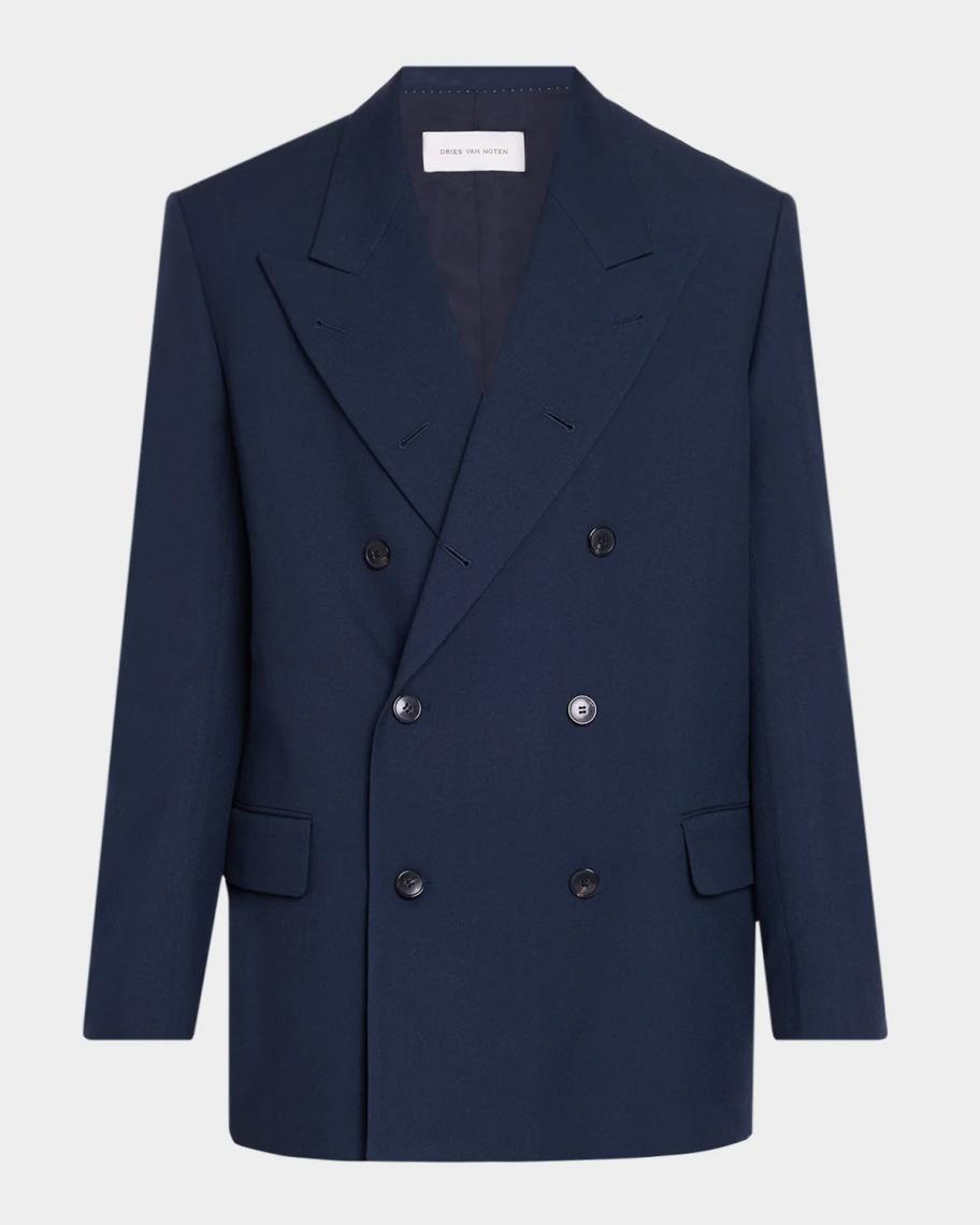 Dries Van Noten Men's Serge Twill Blazer | Neiman Marcus