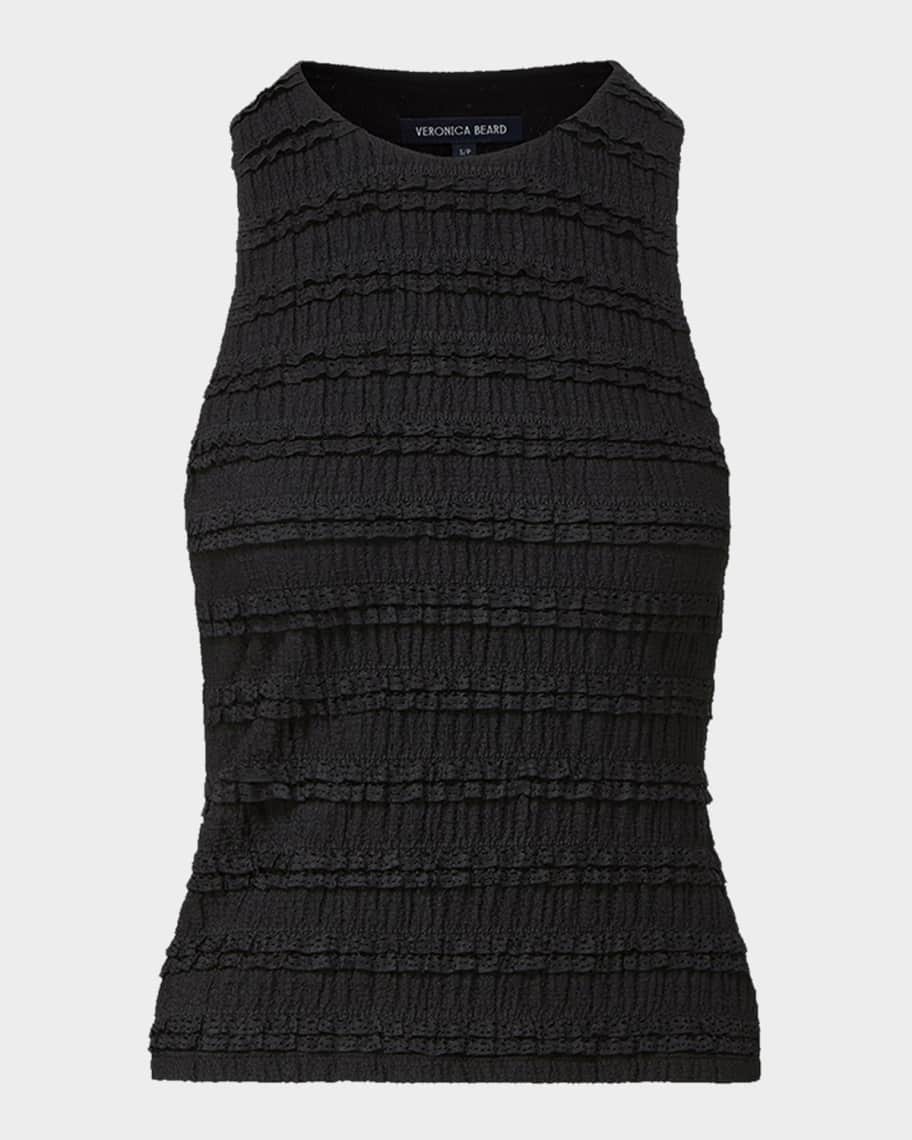 Veronica Beard Jordyn Cropped Tank Top | Neiman Marcus