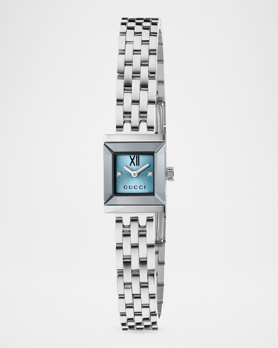Gucci G-Frame 14x18mm Watch, Light Blue | Neiman Marcus