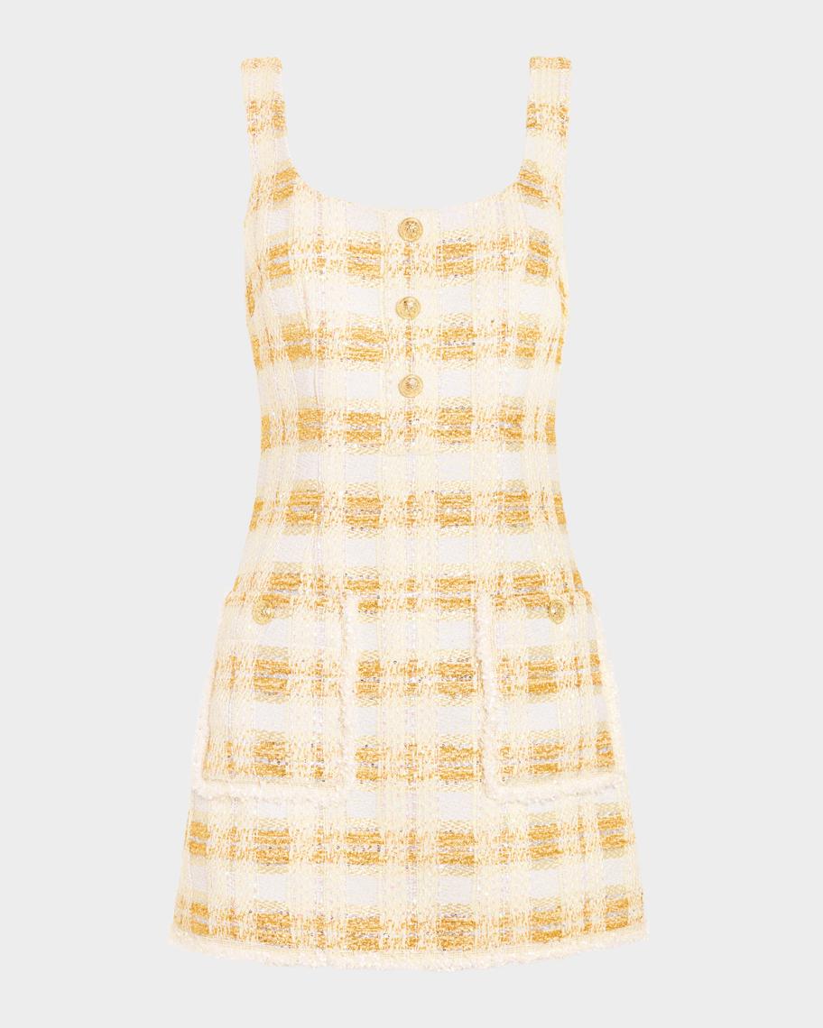 Ramy Brook Michaela Plaid Tweed Mini Dress | Neiman Marcus