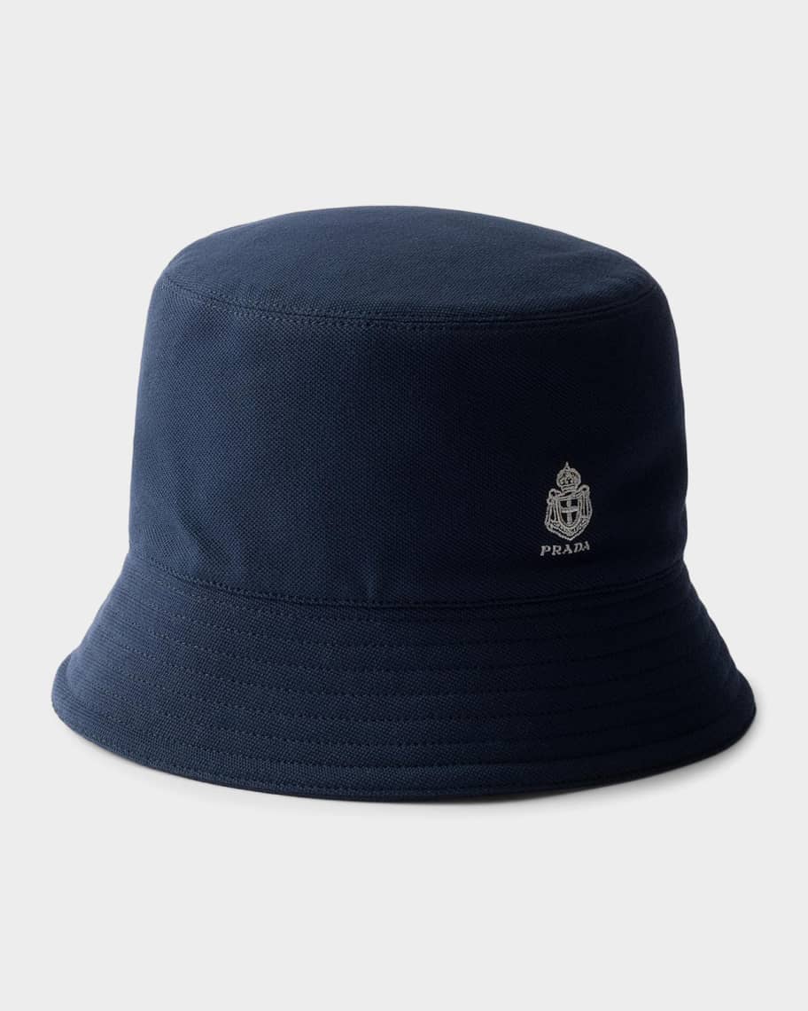 Prada Old Pique Bucket Hat | Neiman Marcus