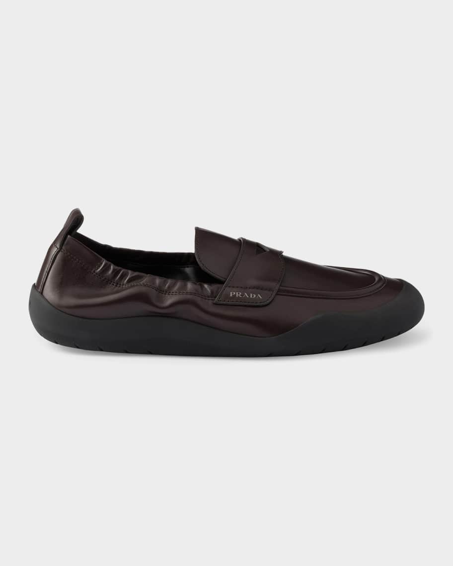 Prada Men's Speedrock Leather Loafers | Neiman Marcus