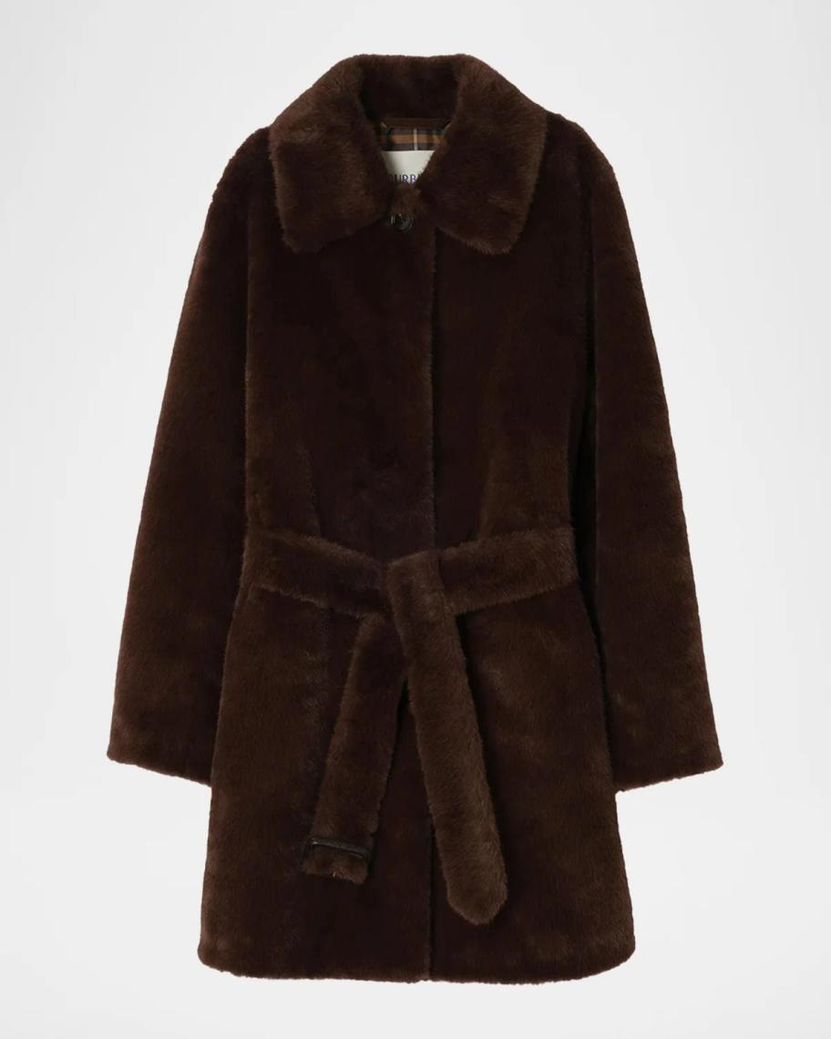 Burberry Belvedere Faux Fur Car Coat | Neiman Marcus