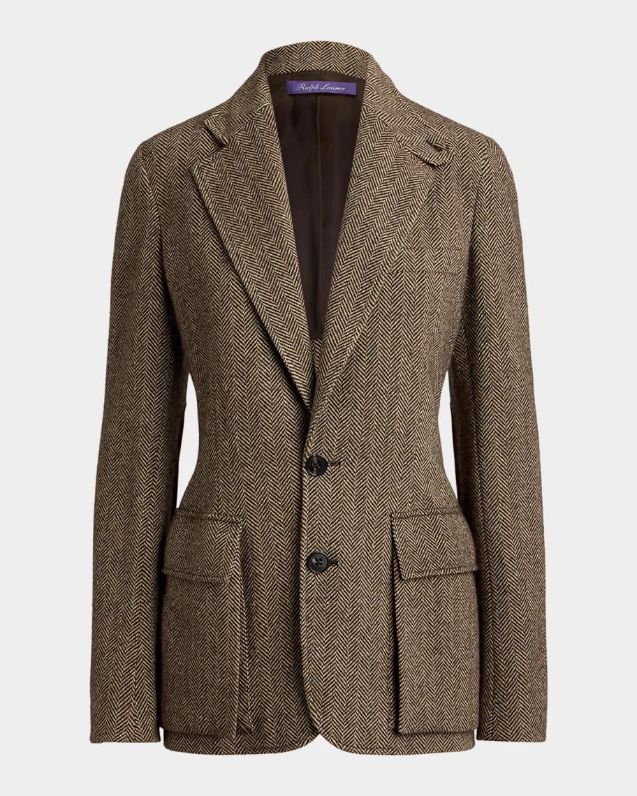 Ralph Lauren Collection Preston II Herringbone Tweed Jacket