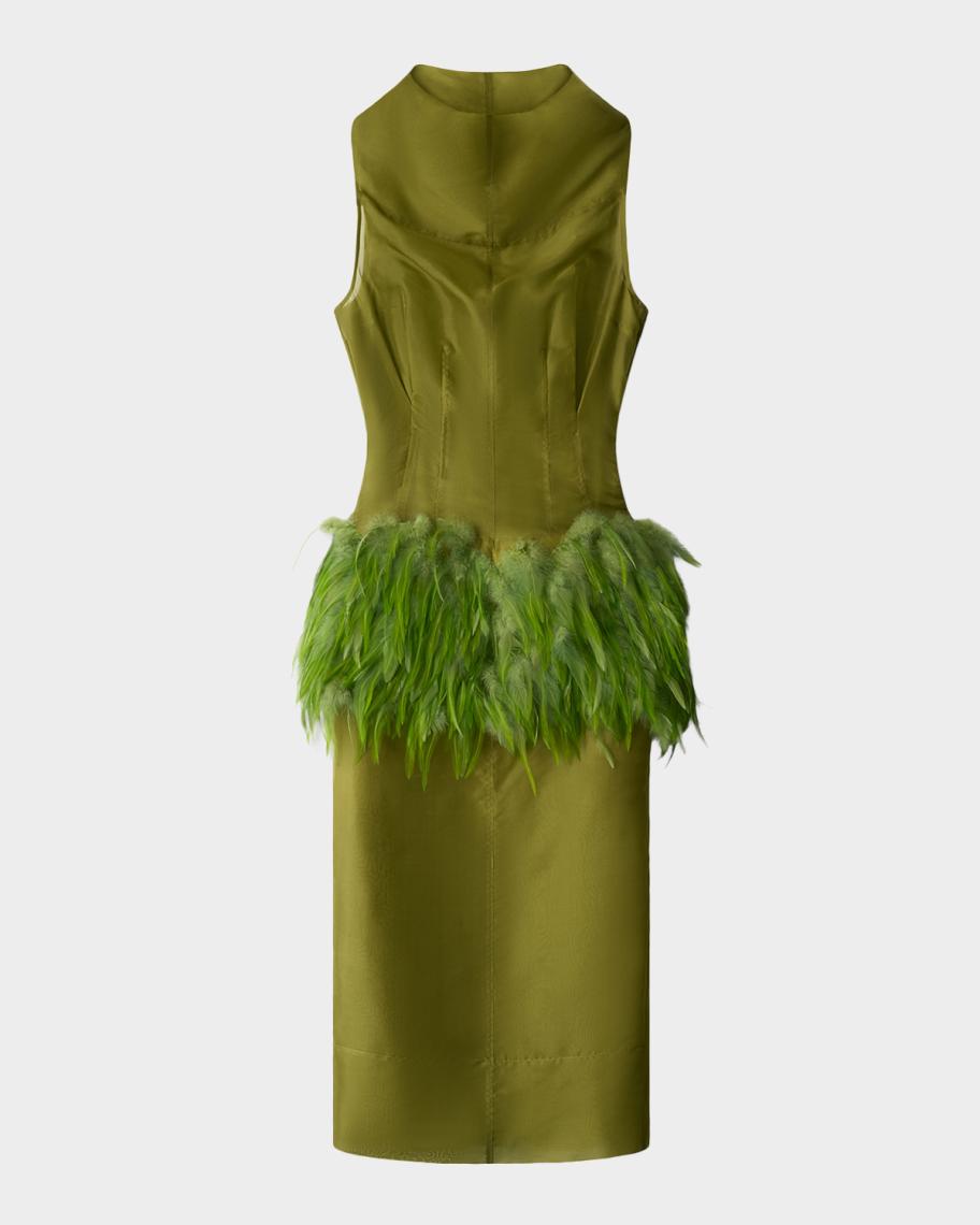 prada neon green dress STAUD, Bisou in Pear, Size 10 Prada discounts