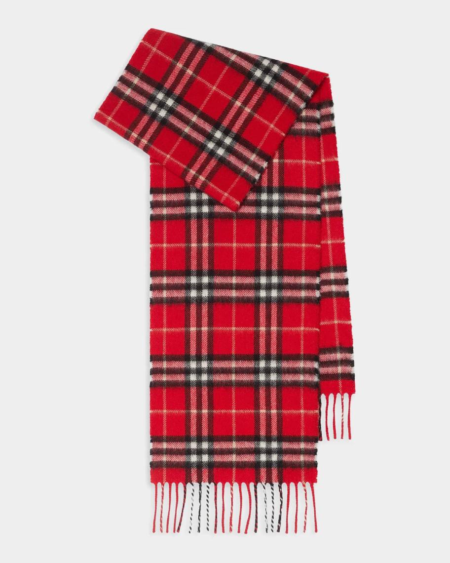 Burberry Kid's Check Cashmere Scarf | Neiman Marcus