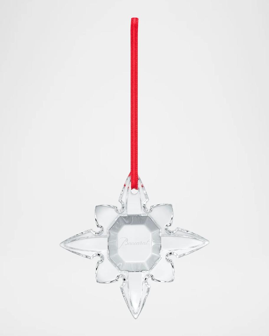 Baccarat Noel Octogone 2026 Crystal Christmas Ornament, Clear