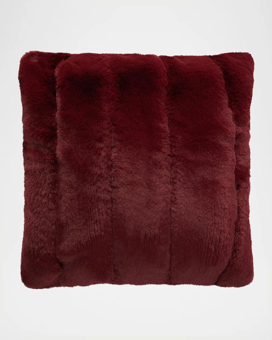 Lyla Grant Faux Rex Rabbit Pillow, 20