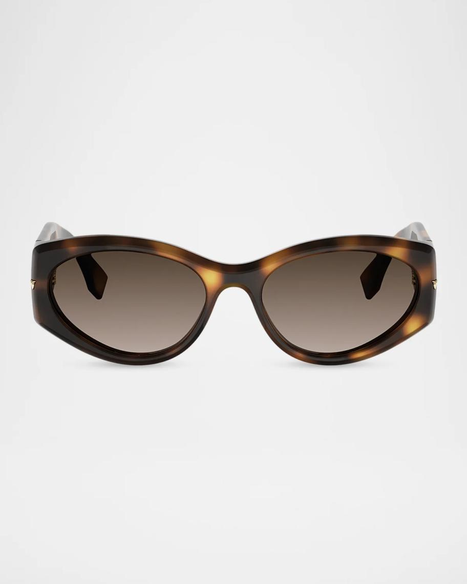 Fendi Screen 57MM Oval Sunglasses | Neiman Marcus