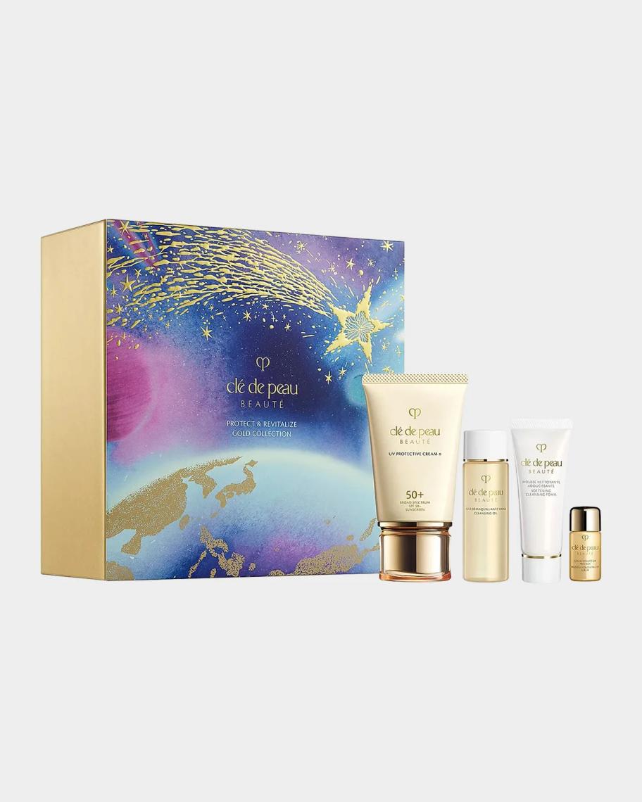 Clé de Peau Beauté Protect & Revitalize Gold 4-Piece Collection