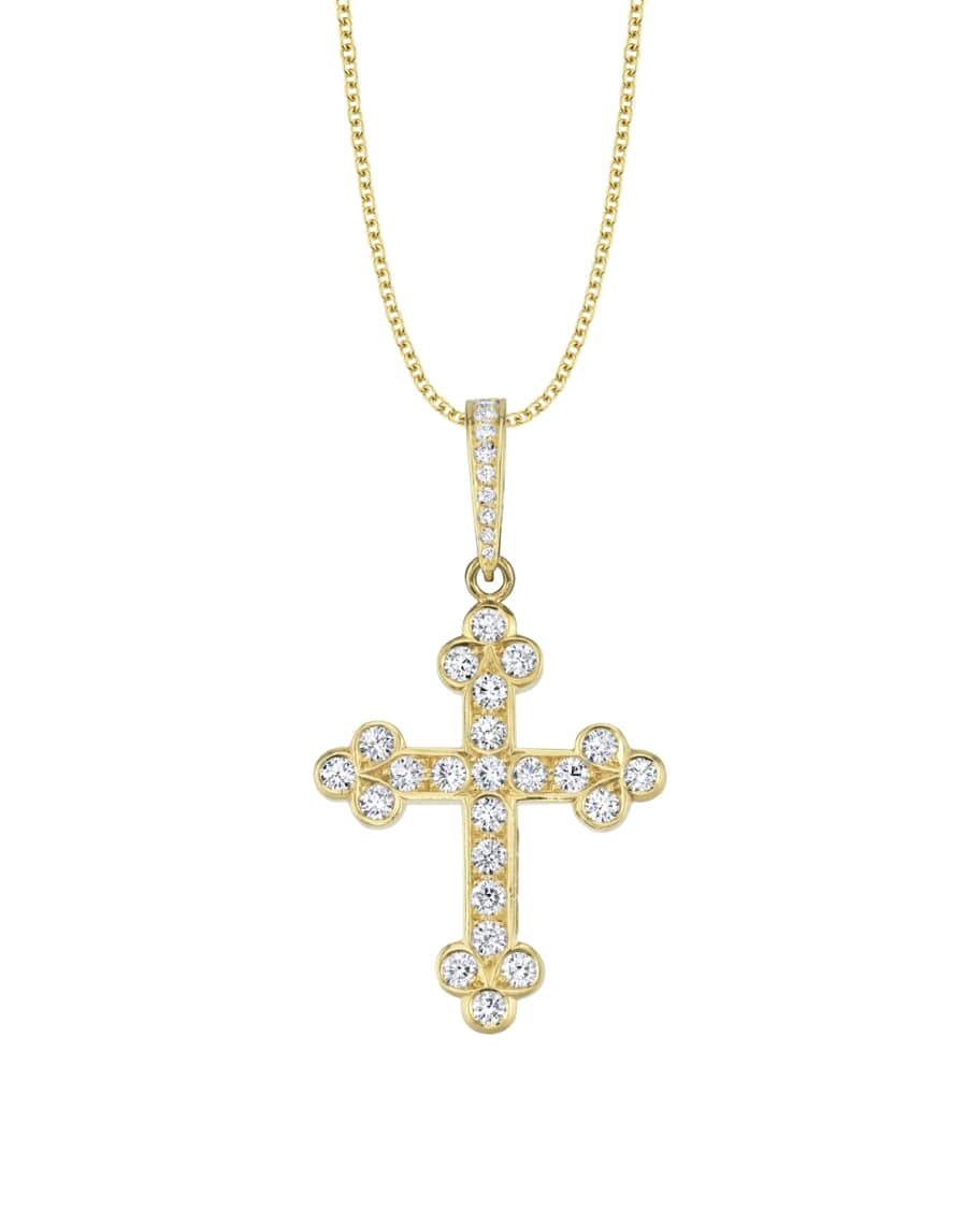Cynthia Bach 18k Gold Diamond Cross Pendant | Neiman Marcus
