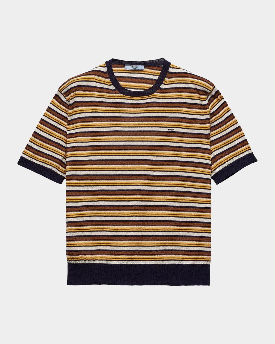 Prada Striped Cashmere Sweater | Neiman Marcus