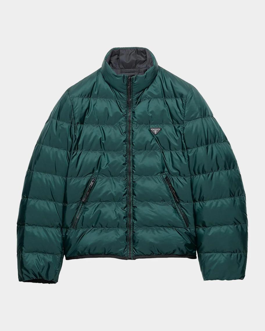 PRADA 19SS テーラードジャケット ダークグリーン 48 Prada Men's Down Jacket | Neiman Marcus