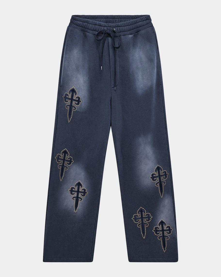 Ksubi Kaliba Cotton Wide-Leg Track Pants | Neiman Marcus