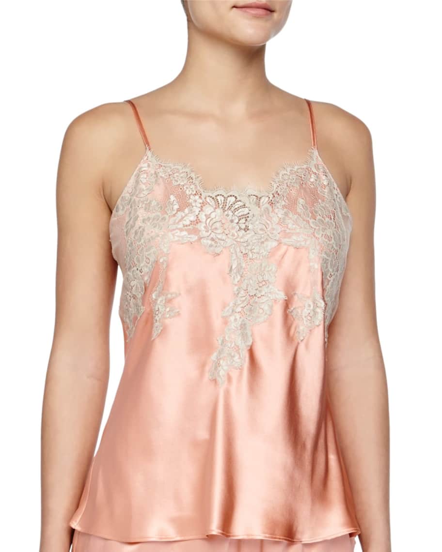 Vivis Macy Lace-Trimmed Camisole | Neiman Marcus