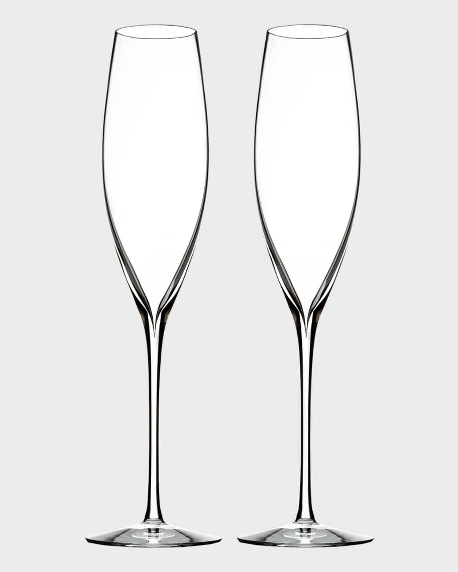 Waterford Crystal Elegance Champagne Flutes, Set of 2
