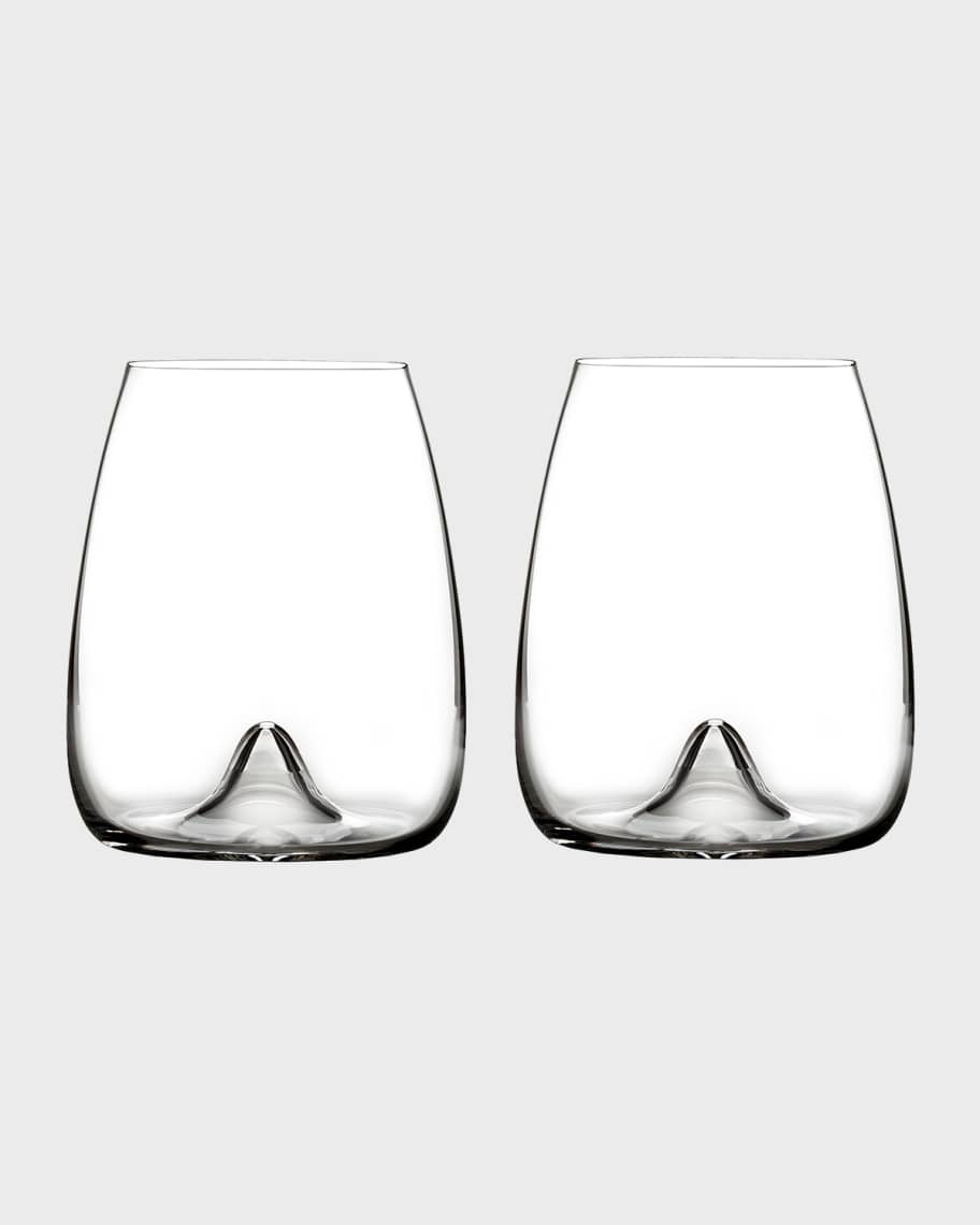 Waterford Crystal Elegance Stemless Wine Glasses- Set of 6